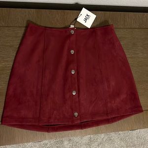 Cranberry mini skirt